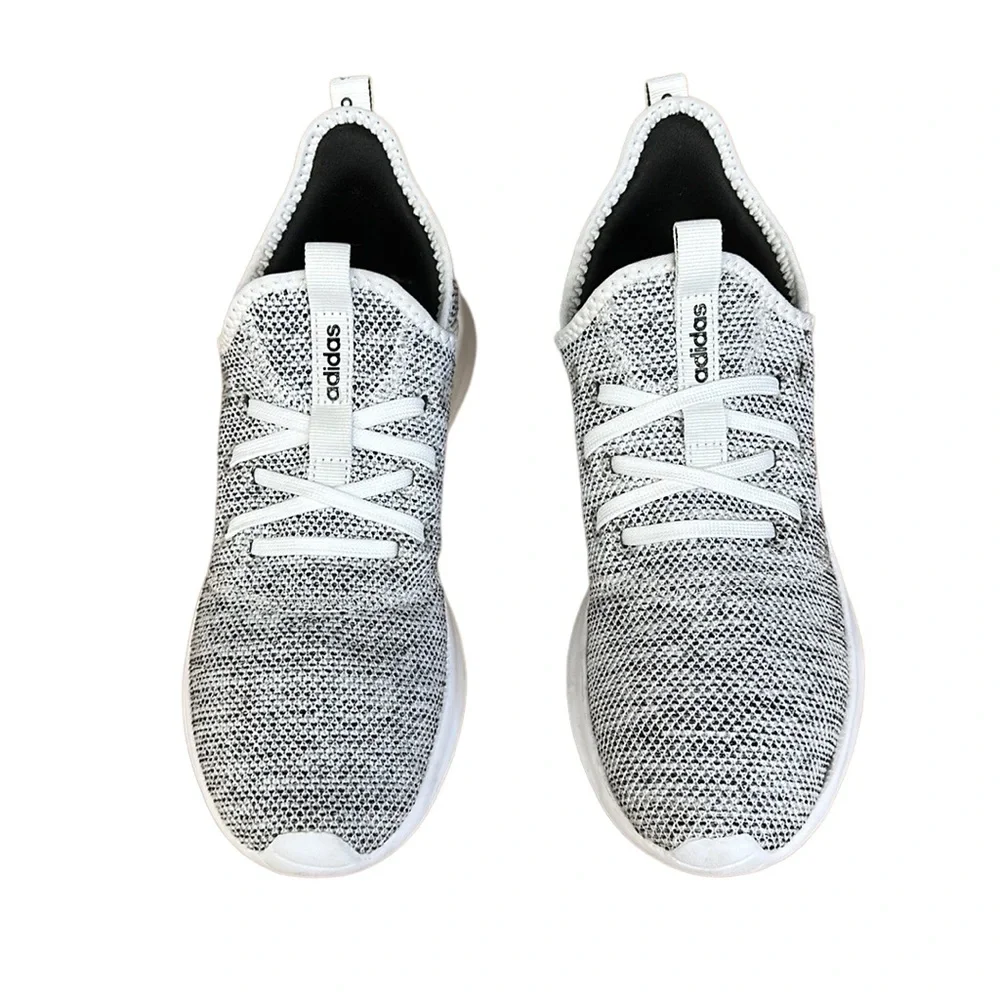 Adidas CloudFoam White-Black Pure Running Jogging Walking Shoes Women's Size 8.5